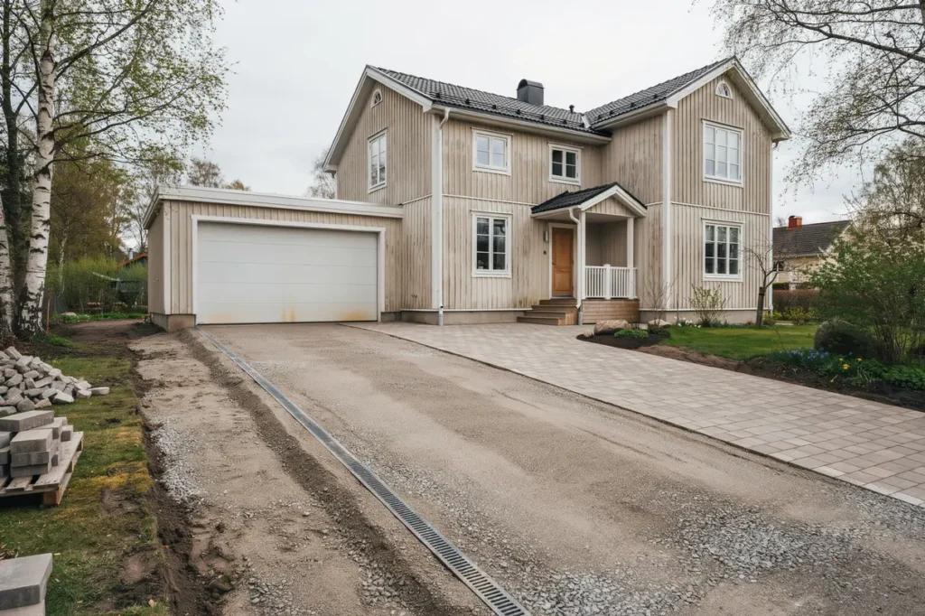 l gga om garageuppfarten r tt underarbete materialval och dr nering f r ett h llbart resultat