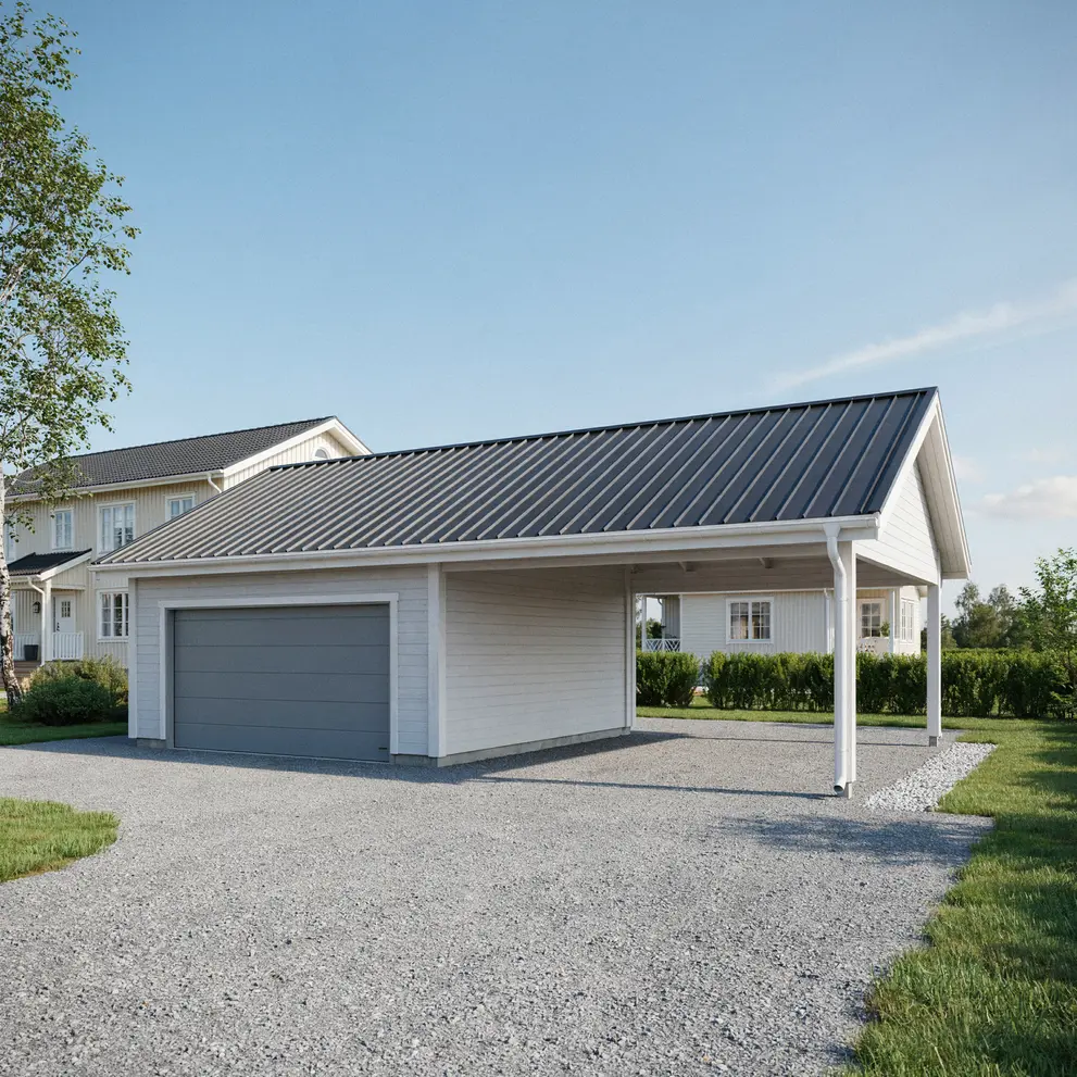 bygga carport garage hollviken vellinge skane