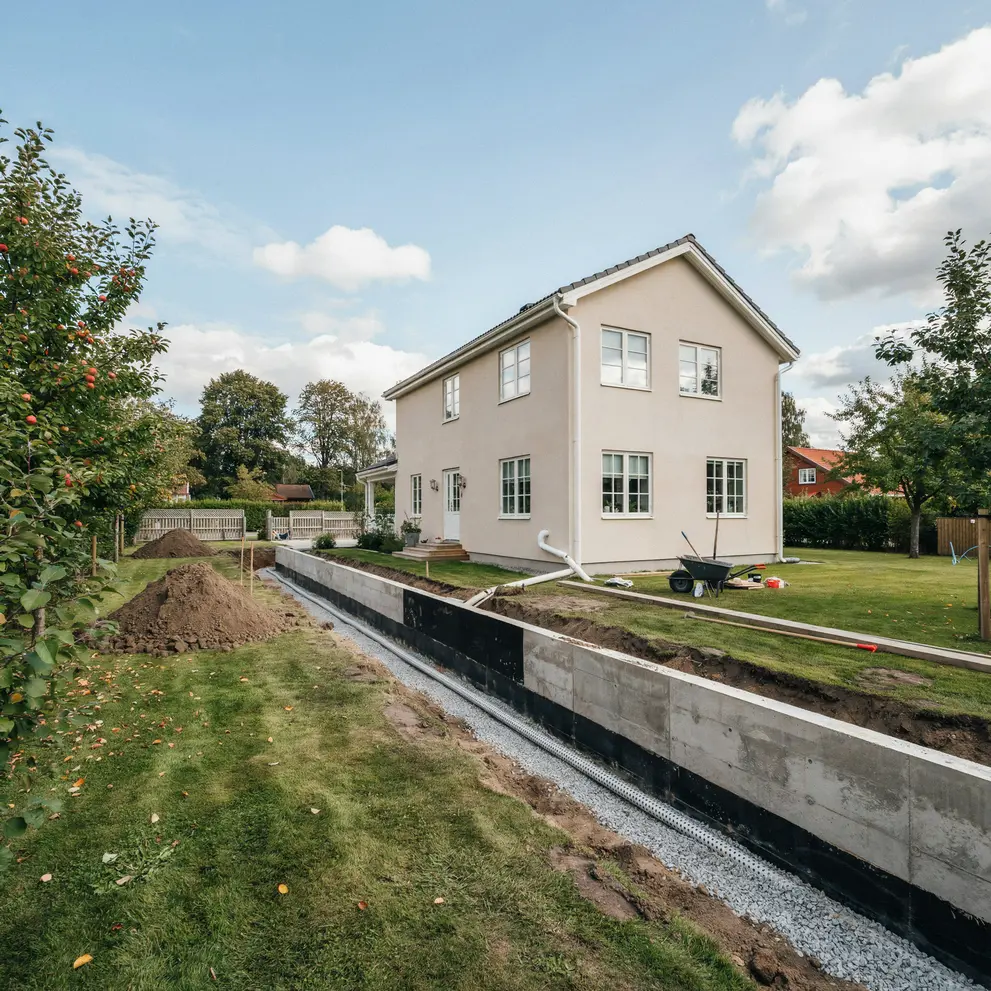 renovera kallare dranera husgrund hollviken vellinge skane